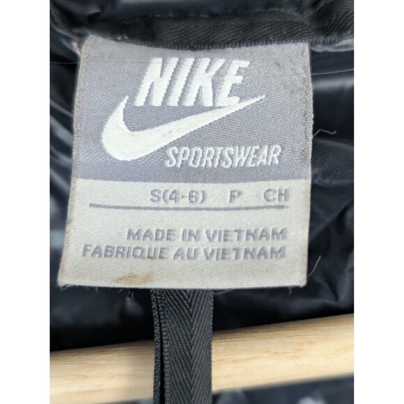 Nike Jacket Womens Small Black Long Puffer Quilted Parka Insulated Lightweight - Picture 8 of 11